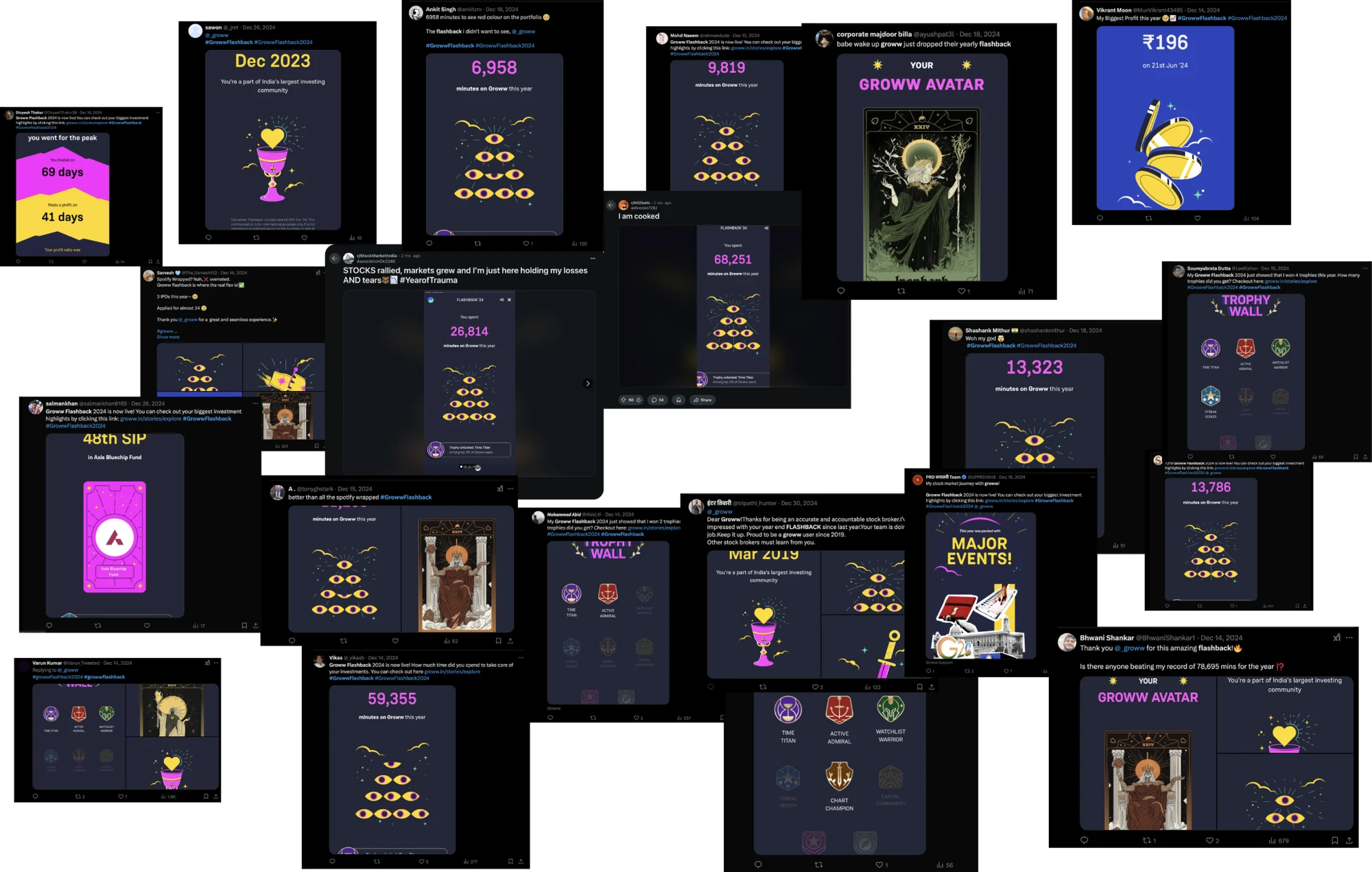 User response collage